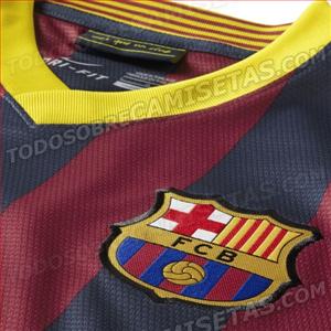 Barcelona lộ mẫu áo thi đấu sân nhà mùa tới